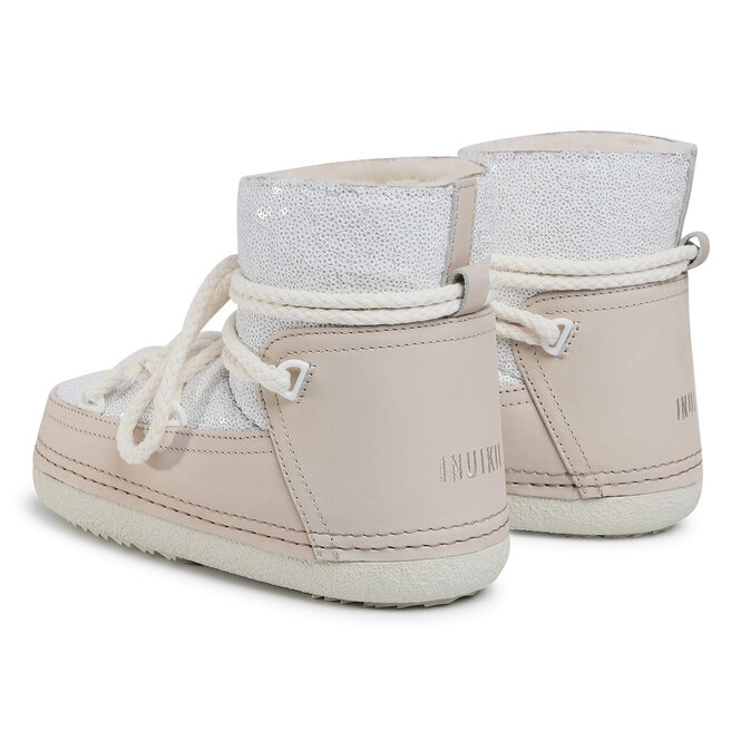 Inuikii Pantofi Inuikii Boot Full Leather 70101-009 Sequin White