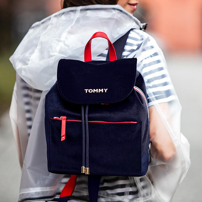 Tommy hilfiger velvet backpack store