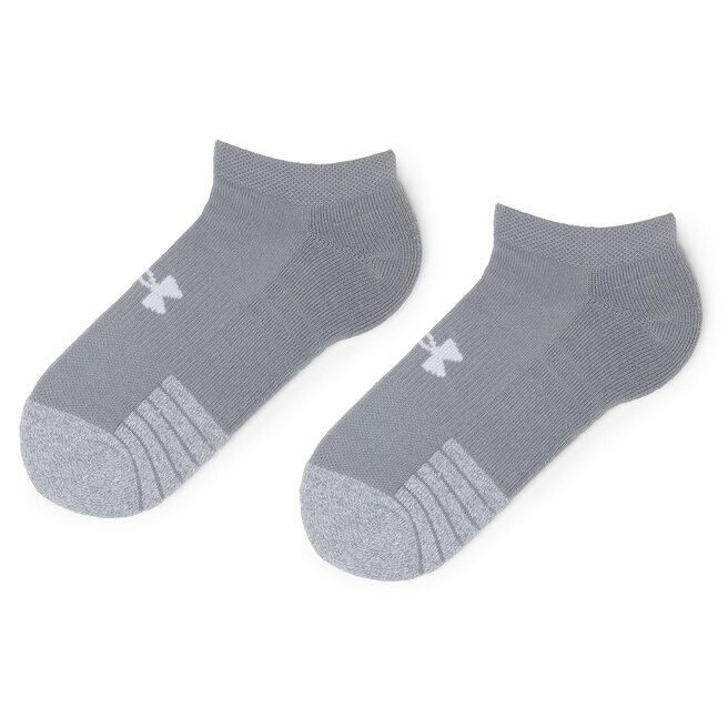Under Armour Set di 3 paia di calzini corti unisex Under Armour Heatgear No Show Sock 1346755-035 Gray