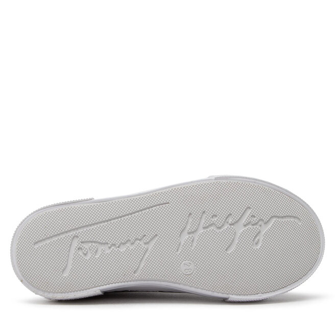 Tommy Hilfiger Scarpe da ginnastica Tommy Hilfiger Low Cut Lace-Up Sneaker T3A9-32289-0753 White/Bordeaux X665