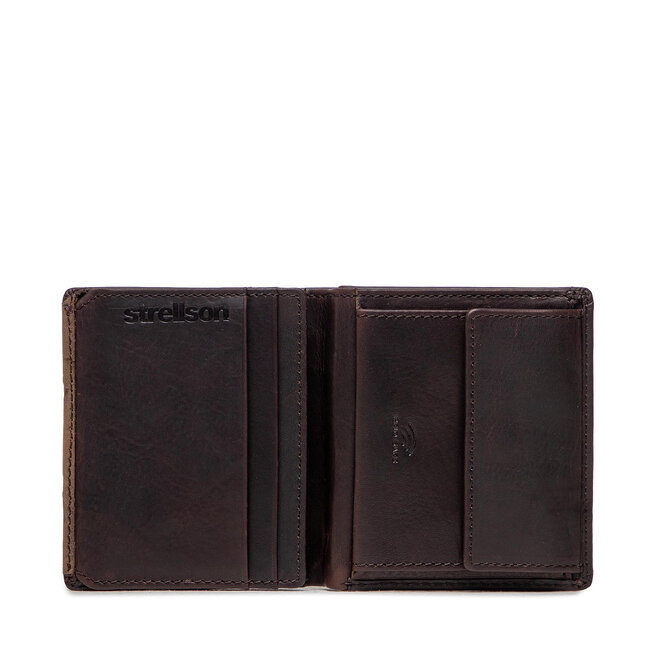 Strellson Малък мъжки портфейл Strellson Camden 4010002296 Dark Brown 702