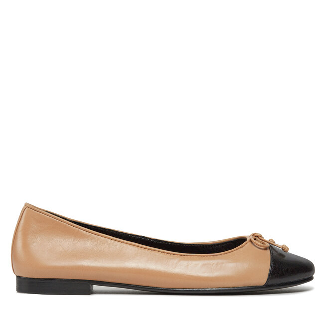 Baleriny Tory Burch Cap-Toe Ballet - Beżowy