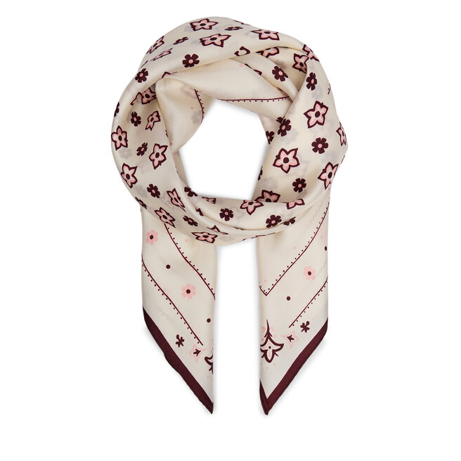 Chusta jedwabna Coach 29CEH36 Kremowy -