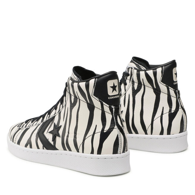 Snīkeri Converse Pro Leather Mid 167934C Egret/Black/White • Eapavi.lv