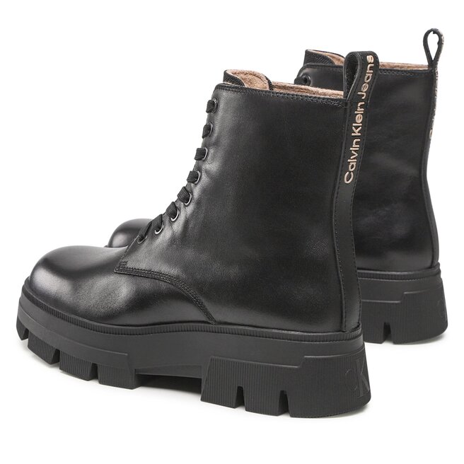 Calvin Klein Jeans Туристически oбувки Calvin Klein Jeans Chunky Combat Laceup Boot YM0YM00559 Black BDS