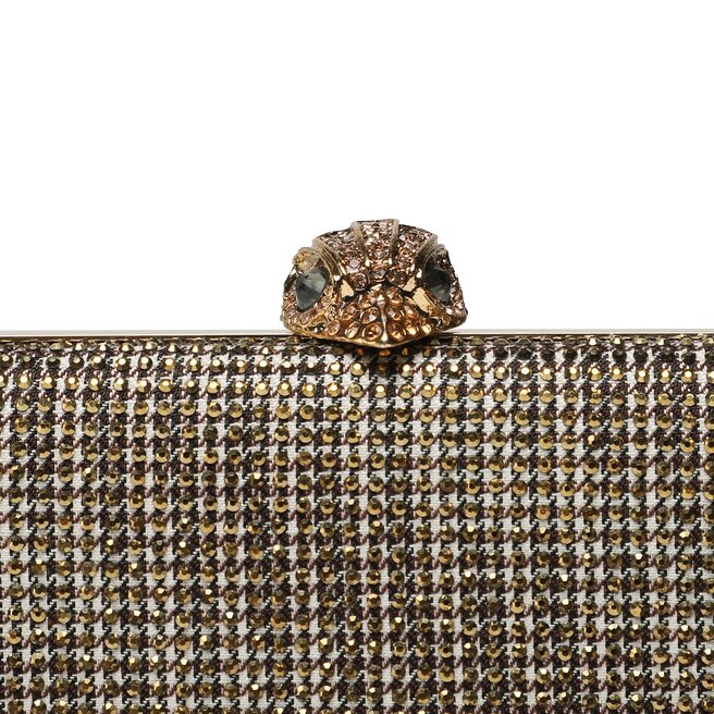 Kurt Geiger Kabelka Kurt Geiger Crystal Kensington Clutch 9102940609 Beige