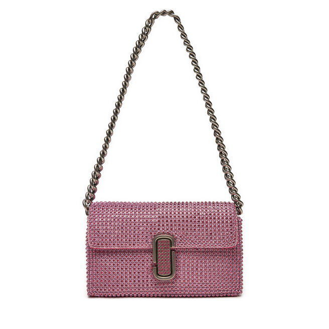 Torebka Marc Jacobs The Rhinestone J Marc Mini Shoulder Bag - Różowy