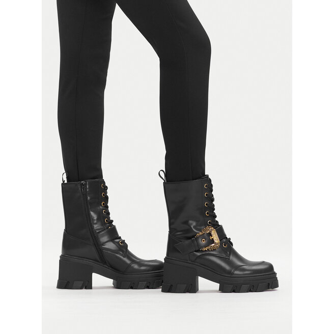 Trzewiki Versace Jeans Couture 79VA3S86 71570 899 Czarny - kobiece