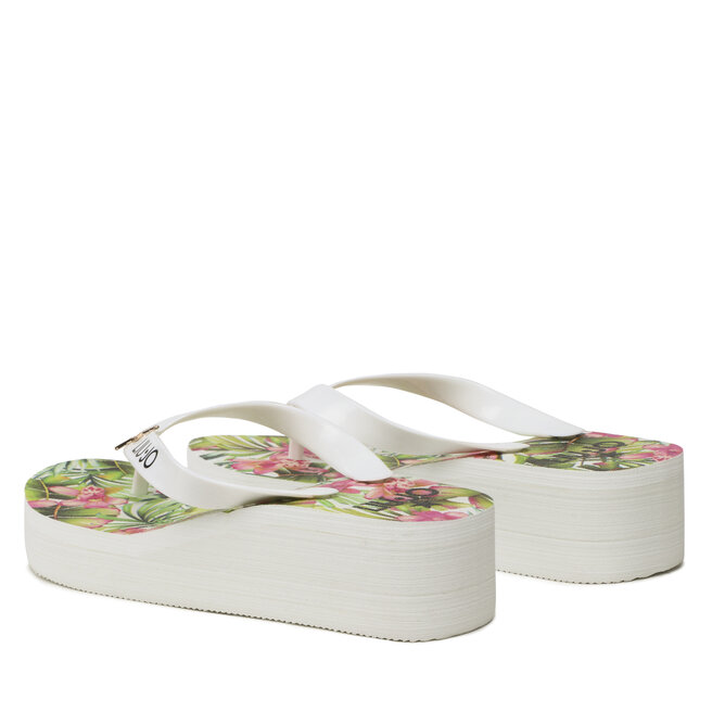 Liu Jo Джапанки Liu Jo Cibattina Alta Beac VA3105 E0396 White Jungle 09R35
