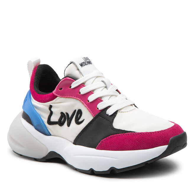 Sneakers LOVE MOSCHINO JA15555G1FIO612A Mix Offw/Fux/Nero epantofi-Femei-Pantofi-Sneakerși imagine noua