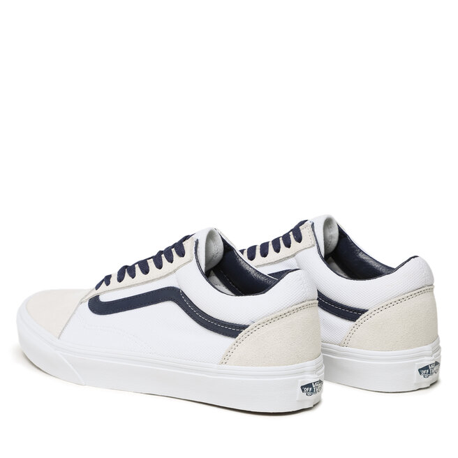 Vans old skool white navy hotsell