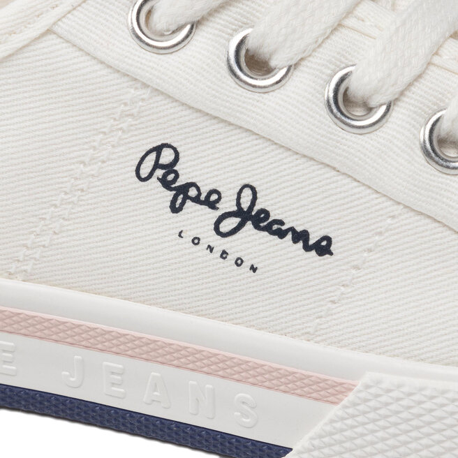 Pepe Jeans Tenis superge Pepe Jeans Brady Girl Basic PGS30543 White 800