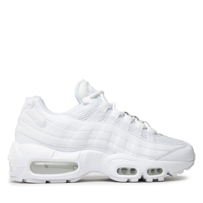 Air max 95 white metallic sale silver
