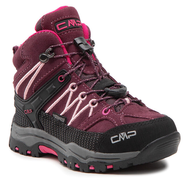 CMP Παπούτσια πεζοπορίας CMP Kids Rigel Mid Trekking Shoe Wp 3Q12944 Prugna/Peach 05HM