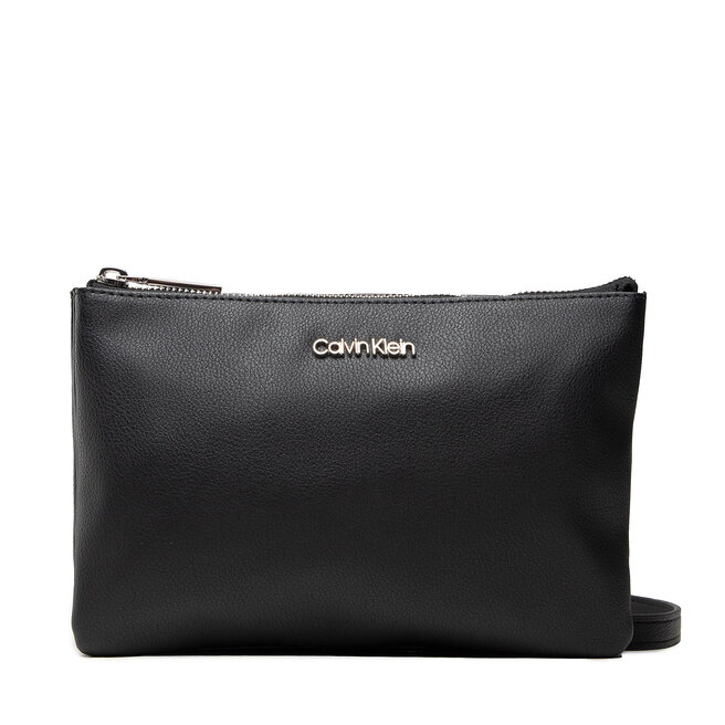 Torebka Calvin Klein Ck Must Ew Dbl Cpt Xbody - Czarny
