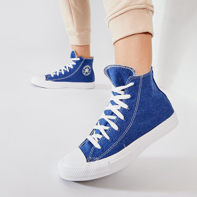 Converse Sneakers aus Stoff Converse Ctas Hi 166741C Rush Blue/Natural/White
