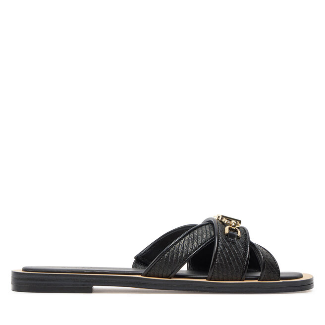 Klapki MICHAEL Michael Kors Tiffanie Flat Slide - Czarny