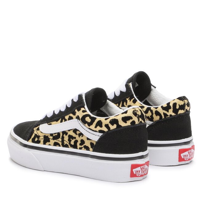 Vans old skool leopard black hotsell