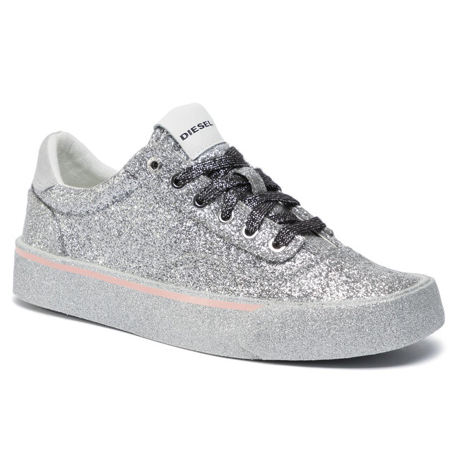 Diesel S Flip Low W Y01784 P1413 H0535 Silver evzuttya