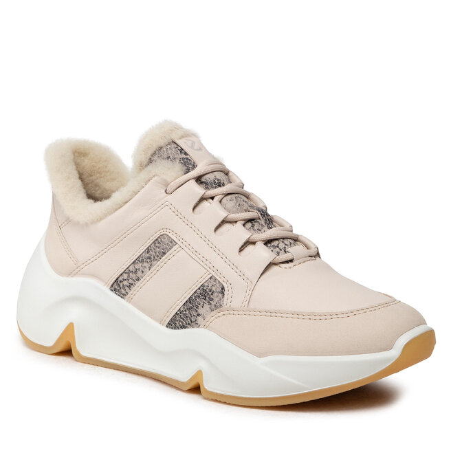 ECCO Sneakersy ECCO Chunky Sneaker W 20322360221 Limestone/Limestone/Limestoneblack