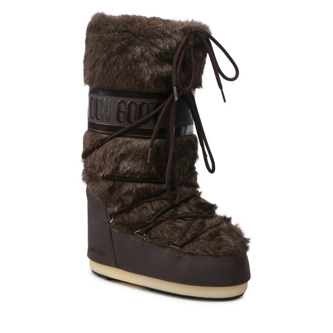 Cizme de zăpadă Moon Boot Icon Faux Fur 14089000 Brown D