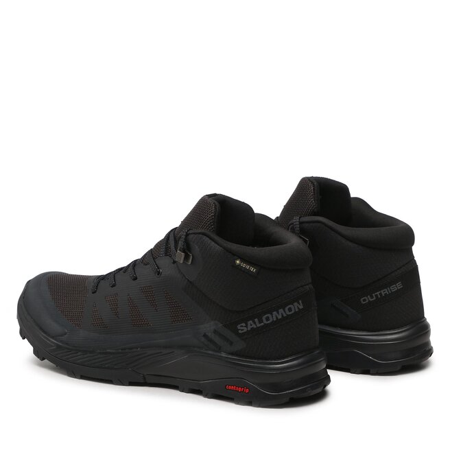 Salomon Trekingová obuv Salomon Outrise Mid Gtx L47143500 Black/Black/Phantom