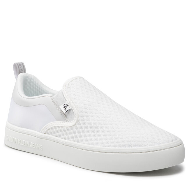 Teniși Calvin Klein Jeans Classic Cupsole Slipon 2 YW0YW00500 Bright White YAF Bright imagine noua