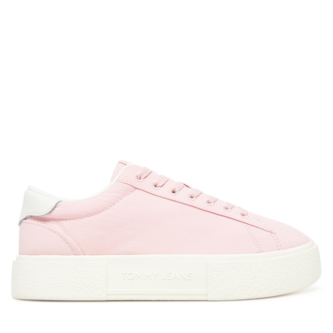 Sneakersy Tommy Jeans Tjw Flatform Sneaker - Różowy