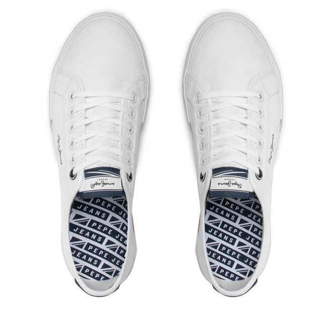 Pepe Jeans Teniszcipő Pepe Jeans Brady Men Basic PMS30816 White 800