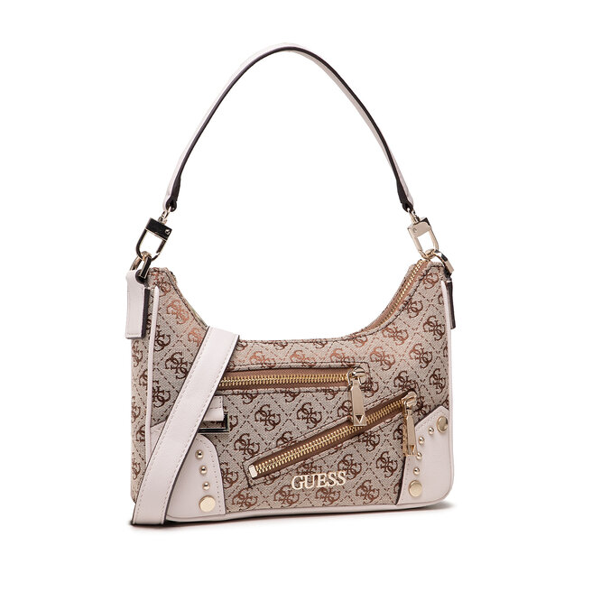 Τσάντα Guess Frankie (SG) HWSG81 28200 BROWN LOGO epapoutsia.gr