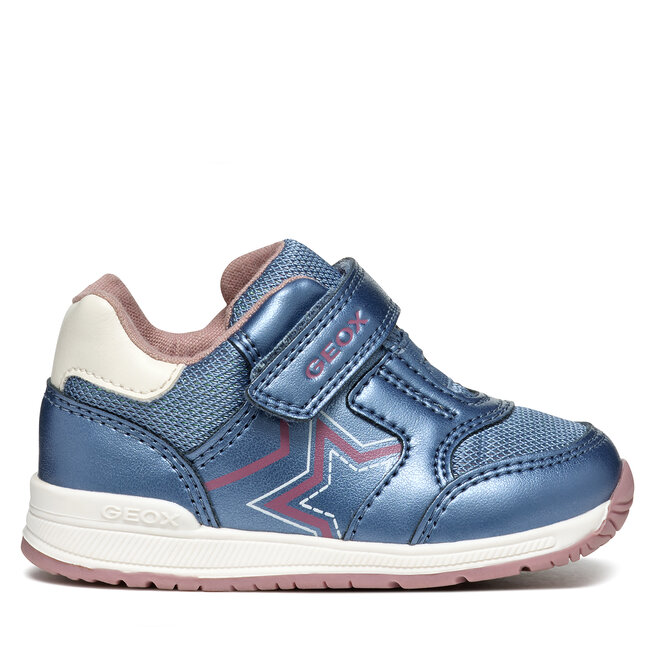 Sneakersy Geox B Rishon Girl B450LA 0NFEW - Niebieski
