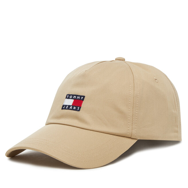 Czapka z daszkiem Tommy Jeans Heritage Core Cap - Beżowy