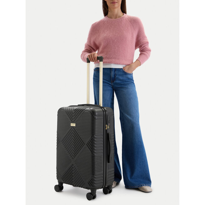 Walizka średnia Nine West CEO-NW-M-001-09 BLACK Czarny -