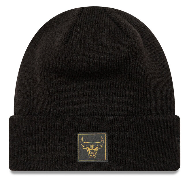 Czapka New Era Chicago Bulls Metallic Badge Cuff Knit - Czarny