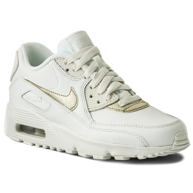 Chaussures Nike Air Max 90 Ltr GS 833376 103 Summit White Mtlc