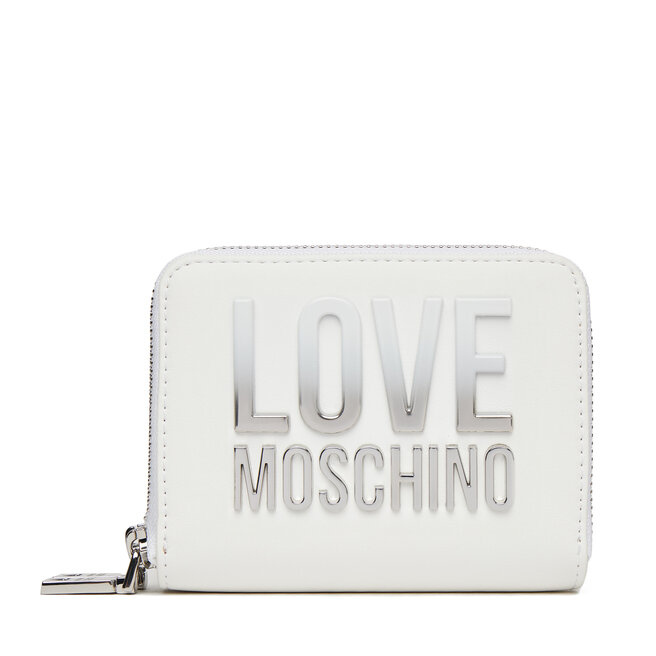 Duży Portfel Damski LOVE MOSCHINO - Biały