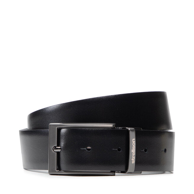Strellson Мъжки колан Strellson 3175 Black/Black 001
