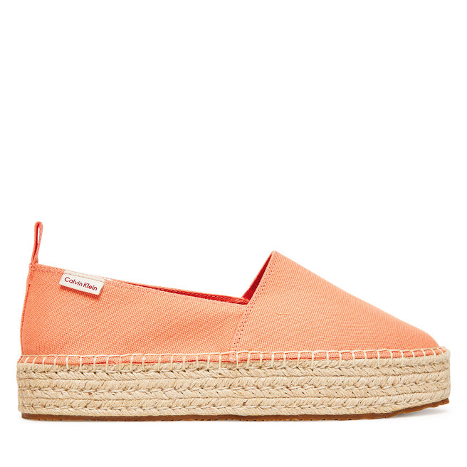 Espadryle Calvin Klein Jeans Platform Espadrille Ml Cs - Pomarańczowy