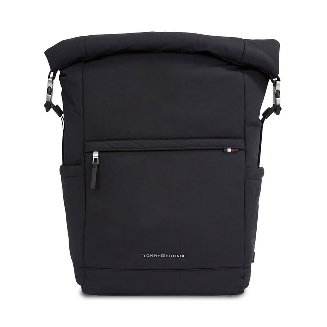 Plecak Tommy Hilfiger Th Signature Rolltop Backpack - Czarny