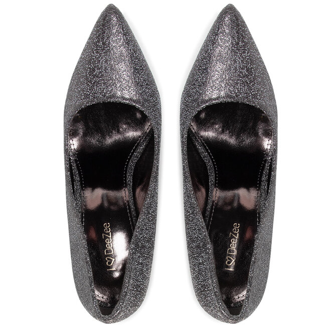 DeeZee Pantofi cu toc subțire DeeZee GLAB2-4503-1 Silver
