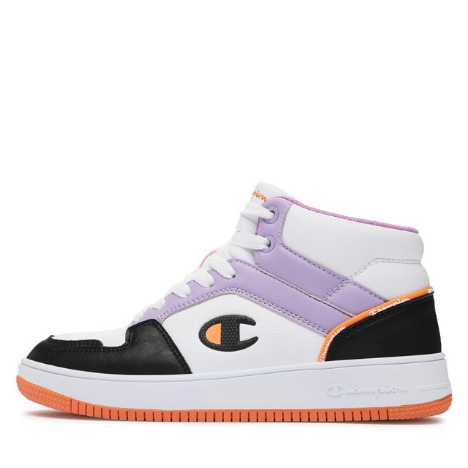 Champion Sneakersy Champion Rebound 2.0 Mid Mid Cut Shoe S11471-WW016 Wht/Violet/Black/Ora