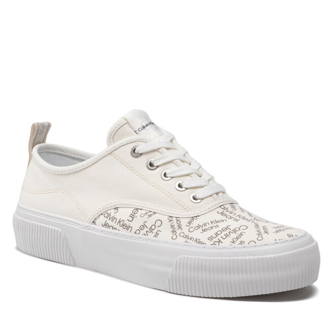 Teniși Calvin Klein Jeans Skater Vulcanized Aop YM0YM00378 White Aop 0LF 0LF imagine noua