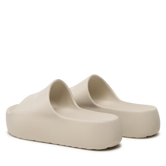 Tommy Jeans Șlapi Tommy Jeans Tjw Chunky Flatform Pool Slide EN0EN02438 Bleached Stone AEV
