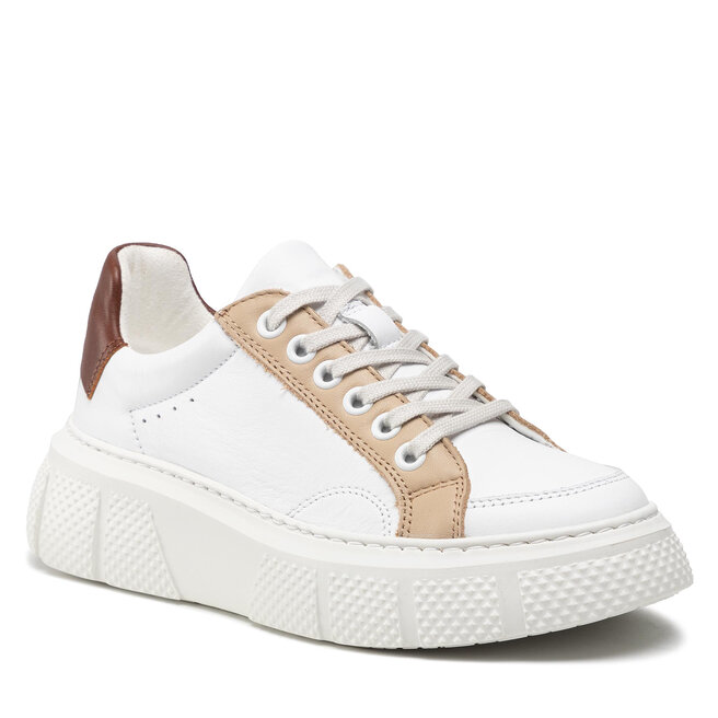 Sneakers Fly London Emmyfly P601510002 White/Beig/Cogn