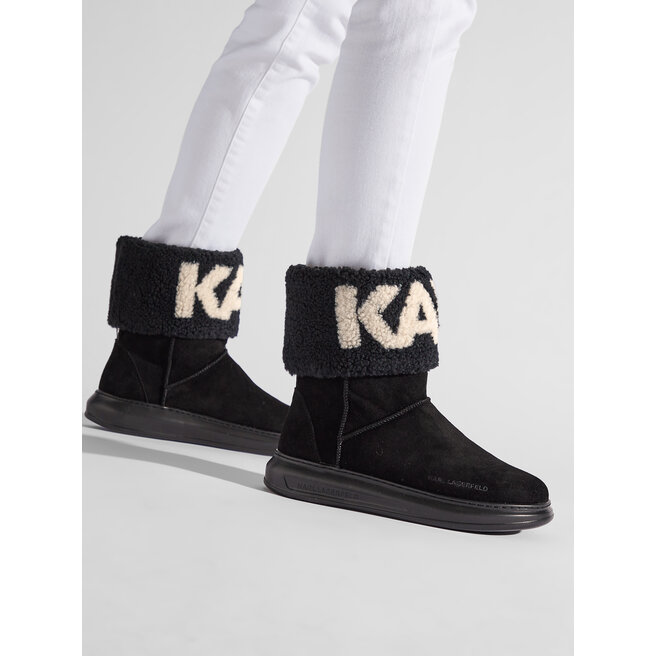 Śniegowce KARL LAGERFELD KL44552 Czarny - kobiece