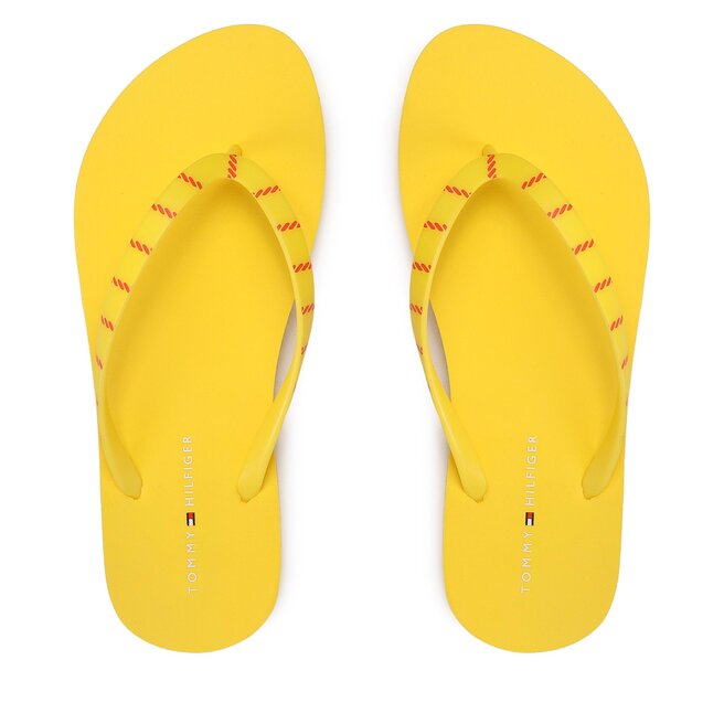 Japonki Tommy Hilfiger Essential Beach Sandal - Żółty