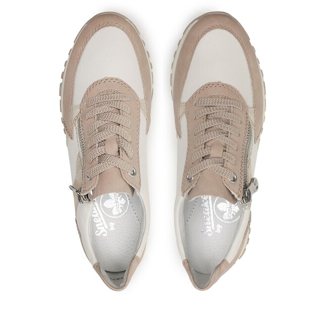 Rieker Sneakersy Rieker N7400-80 Weiss Kombi