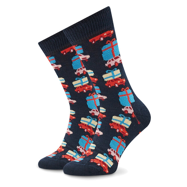 Happy Socks Súprava 3 párov vysokých detských ponožiek Happy Socks XKHDY08-0200 Farebná