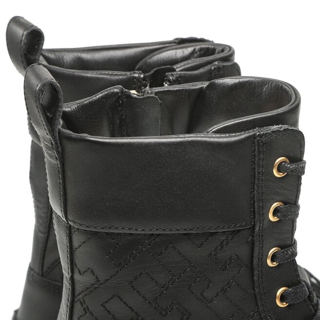 Tommy Hilfiger Trappers Tommy Hilfiger Lace Up Zip Boot Monogram FW0FW06849 Black BDS