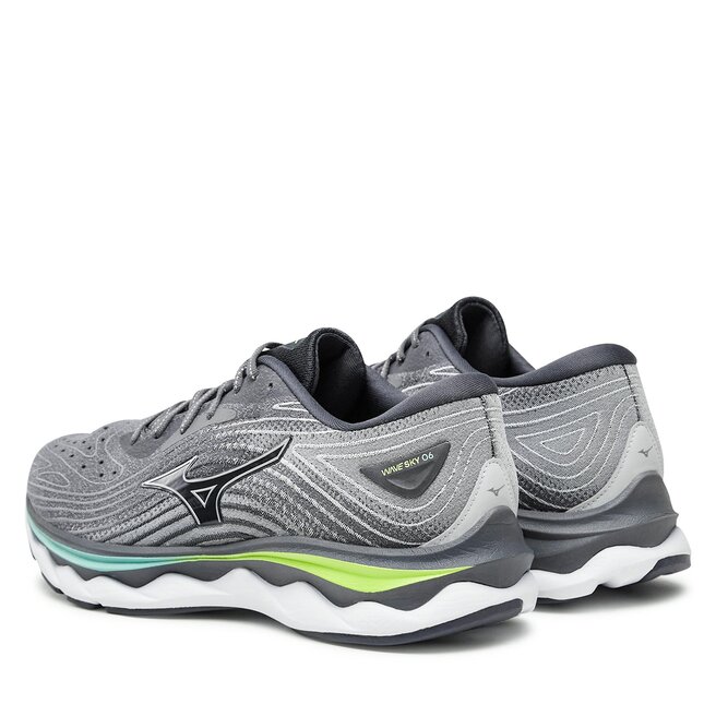 Mizuno Boty Mizuno Wave Sky 6 J1GC2202 Quiet Shade / Silver / Neo Lime